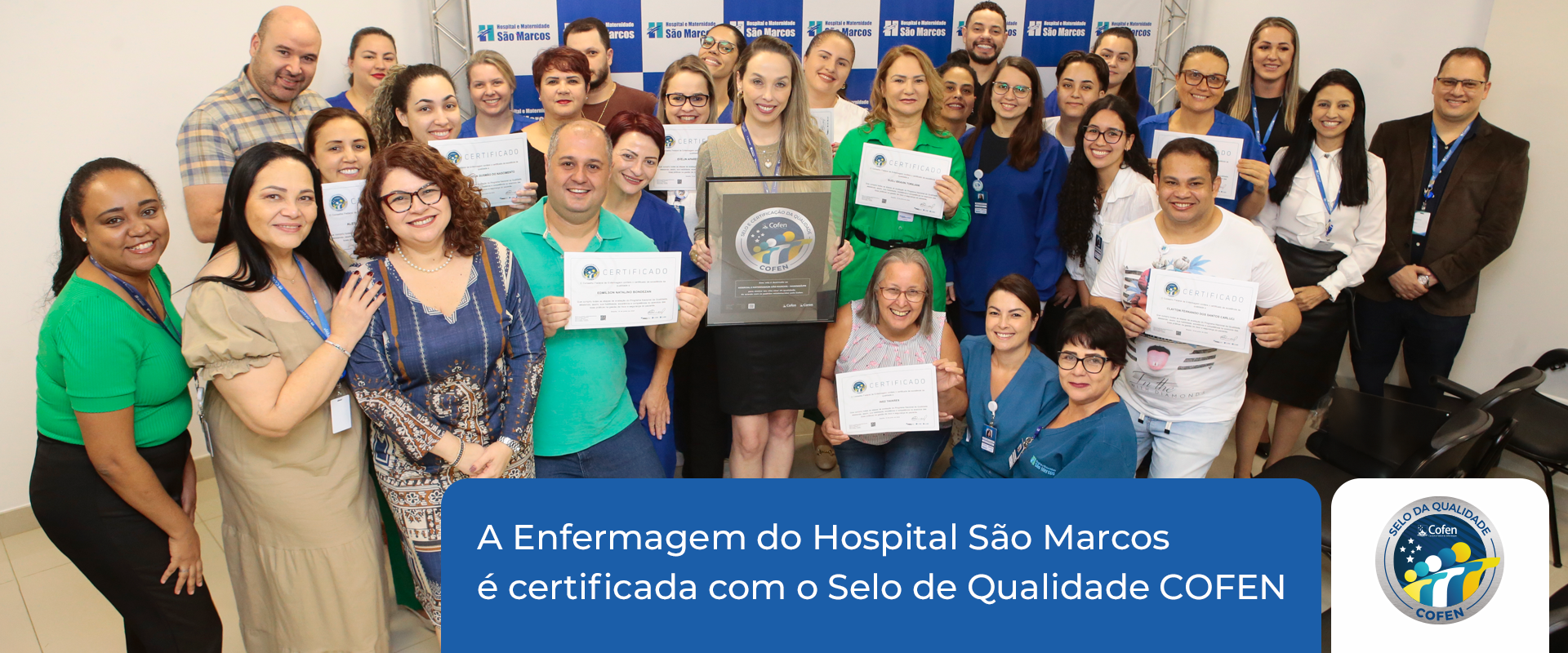 Hospital e Maternidade So Marcos recebe selo de Qualidade do Cofen - Hospital So Marcos
